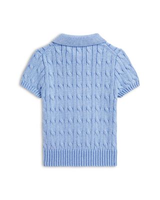 Boys' Cable Knit Cotton Polo Sweater - Little Kid
