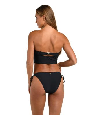 Solid Bandeau Midkini Top