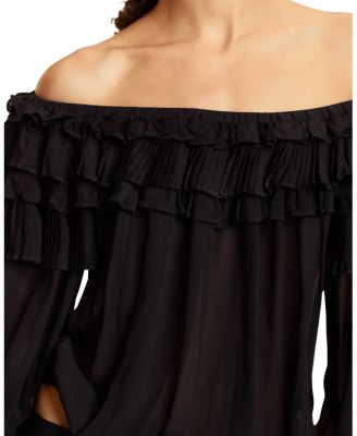 Off Shoulder Ruffle Blouse