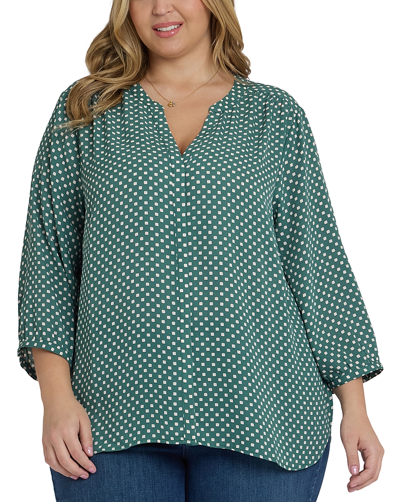 Nydj Plus Pintuck Blouse