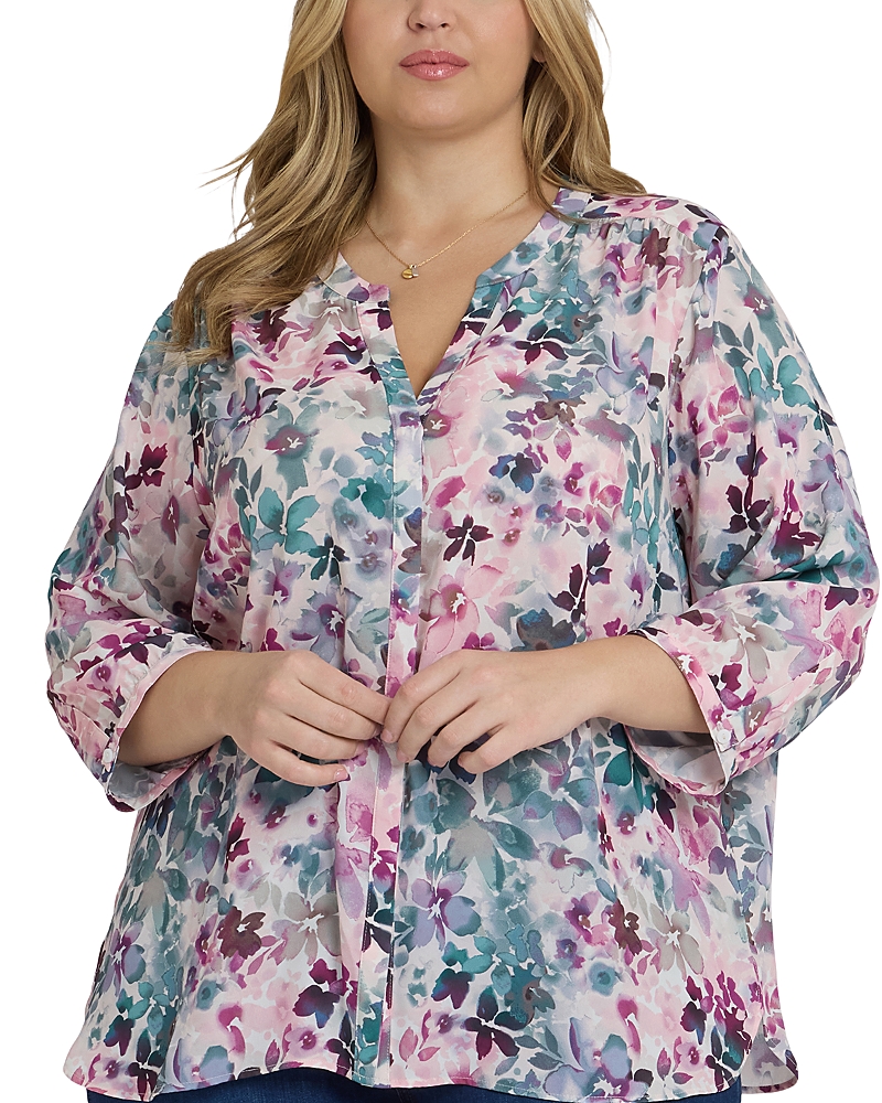 Nydj Plus Pintuck Blouse