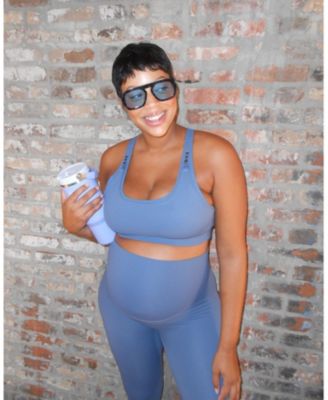 Women's High Impact with Easy-Release Breastfeeding Clips Racer Back Maternity & Nursing Sports Bra