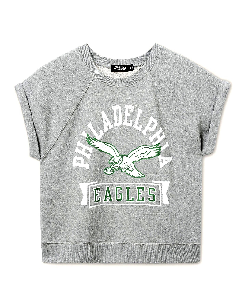 Junk Food Clothing Women's Nfl Philadelphia Eagles Raglan Fleece Tank