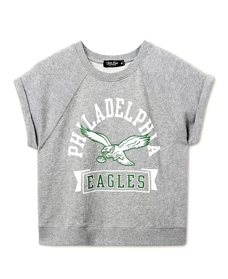 Junk Food Clothing Women's Nfl Philadelphia Eagles Raglan Fleece Tank