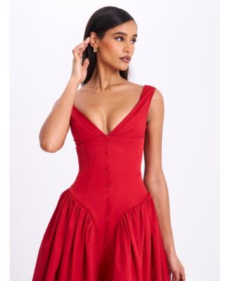  Nahla Drop Waist Midi Dress