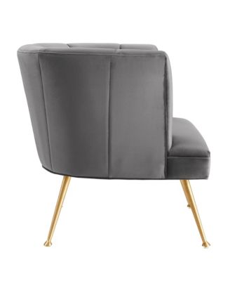  Veronica Channel Tufted Performance Velvet Armchair