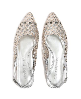 Women's Metallic Nappa Patty Slingback Flat