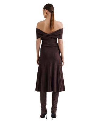 Althena Off Shoulder Knitted Dress