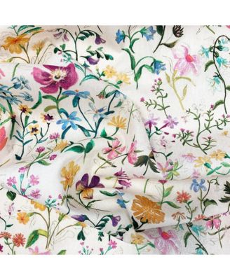  Liberty Fabric Linen Garden & Capel Pistachio Heirloom Quilt, Twin