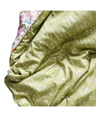  Liberty Fabric Linen Garden & Capel Pistachio Heirloom Quilt, King