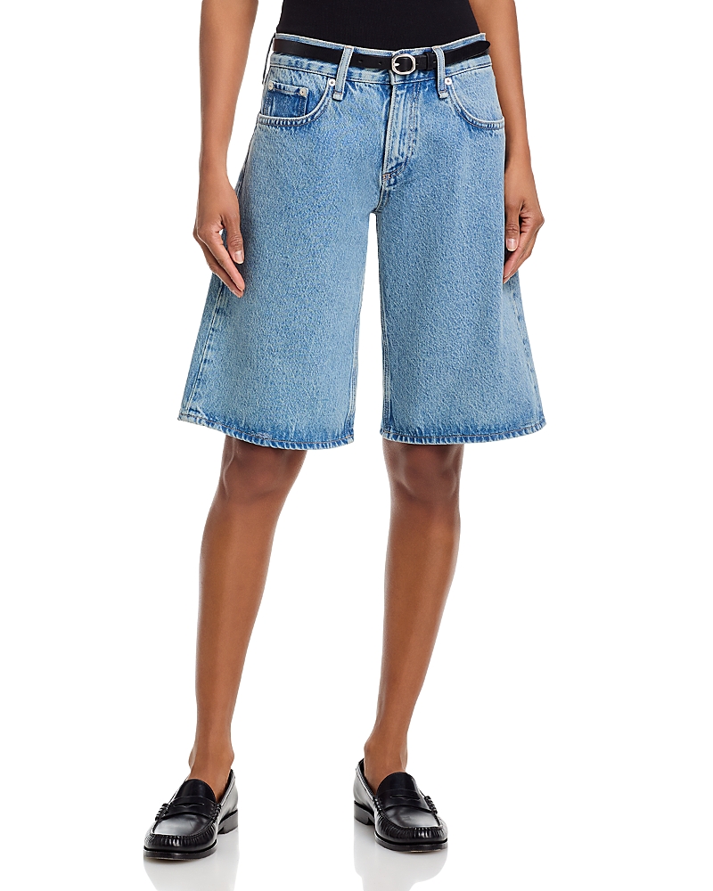 rag & bone Ariel High Rise Jean Shorts in Everglade