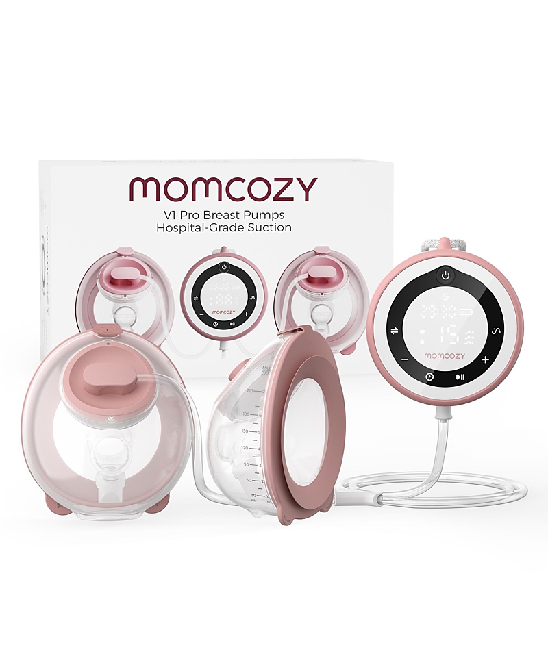 Momcozy Breast Pump V1 Pro Hospital-Grade, Hands-Free & Portable Wearable Pump, Upgraded Electric Pump