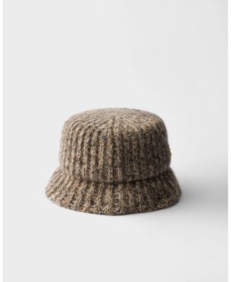  Melange Knit Bucket Hat
