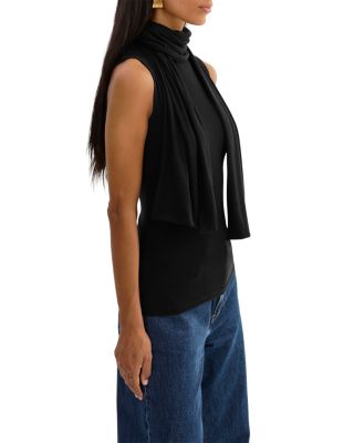 Mock Neck Sleeveless Top