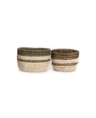 Catch All and Planter Stripe Basket, 5.5"