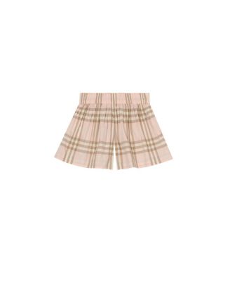 Girls' Check Cotton Shorts - Baby, Little Kid