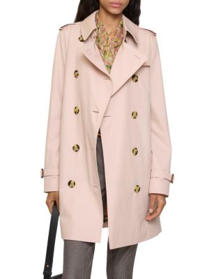 Short Tropical Gabardine Kensington Trench Coat