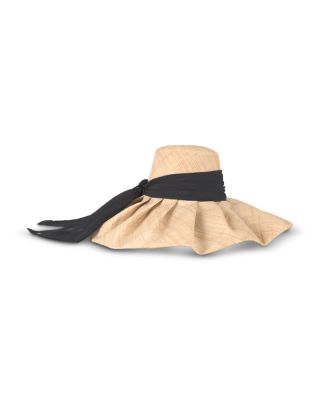 Bella Ruffle Raffia Sun Hat 
