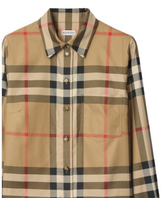  Slim Fit Check Cotton Shirt