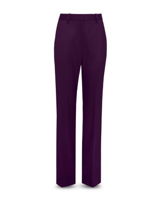 Argent Straight High Rise Pants In Purple