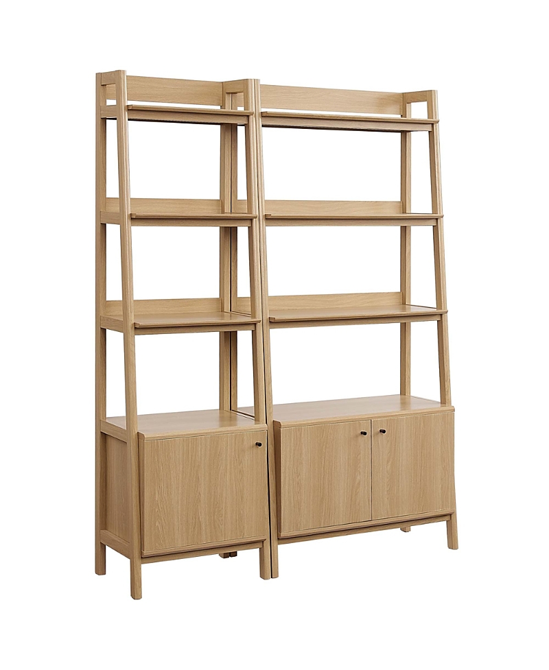 Modway Bixby Wood Bookshelves, Set of 2