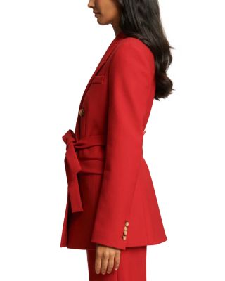 Belted Double Breasted Blazer