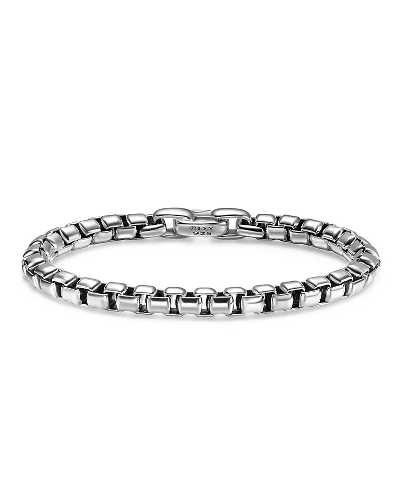 David Yurman Men's Box Chain Bracelet in Sterling Silver, 7.3mm