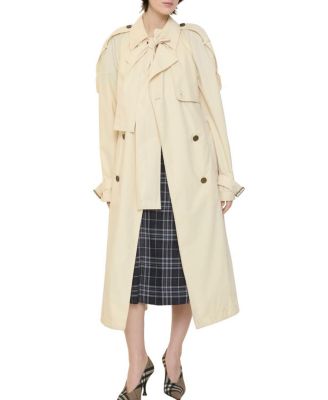 Long Canvas Trerose Trench Coat