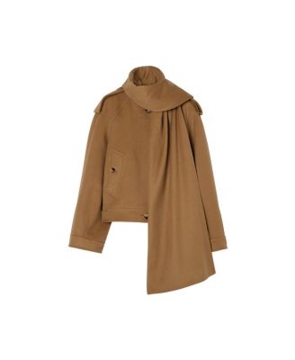 Detachable Scarf Cashmere Jacket