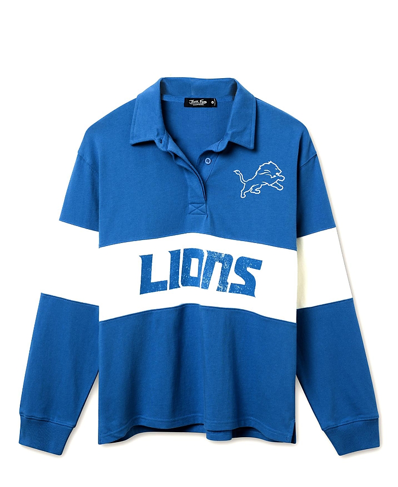 Junk Food Clothing Women's Nfl Detroit Lions Rugby Long Sleeve Sweater