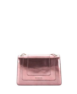 Medium Serpenti Forever Shoulder Bag Metallic Leather