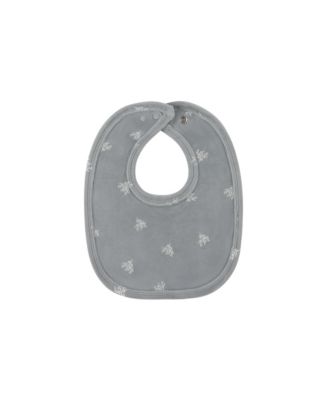  Unisex Velour Leaf Pattern Collection Bib -Baby