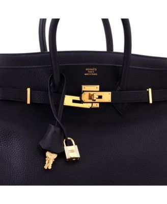 Birkin 35 Handbag Black Togo with Gold Hardware
