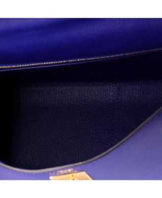 Kelly 28 Handbag Bicolor Epsom with Gold Hardware