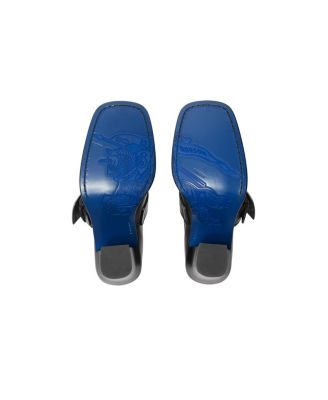  Women's Leather London Shield High Heeled Loafers