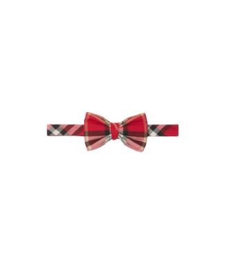 Unisex Check Cotton Poplin Bow Tie