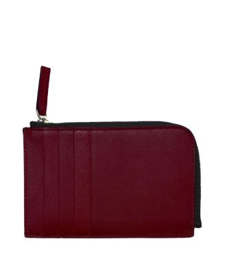  Italian Leather Piccolo Zip-Around Card Wallet