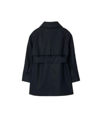 Girls' Cotton Hooded Trench Coat - Little Kid, Big Kid