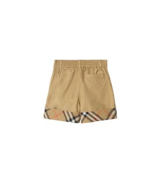 Boys' Check Turn-up Cotton Shorts - Little Kid, Big Kid