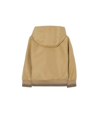 Boys' Check Trim Hooded Jacket - Little Kid, Big Kid