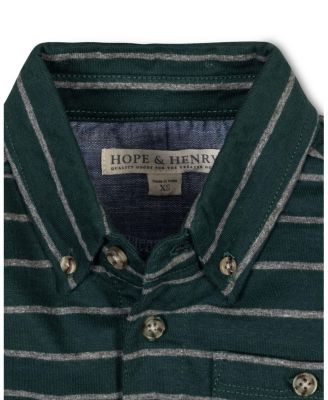 Boys' Organic Long Sleeve Jersey Knit Polo Shirt - Little Kid, Big Kid