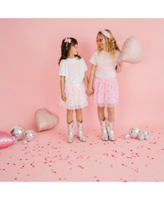 Girls' Mini Sequin Hearts Valentine's Day Tutu - Baby, Little Kid, Big Kid