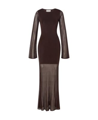 Haisley Sheer Knitted Maxi Dress