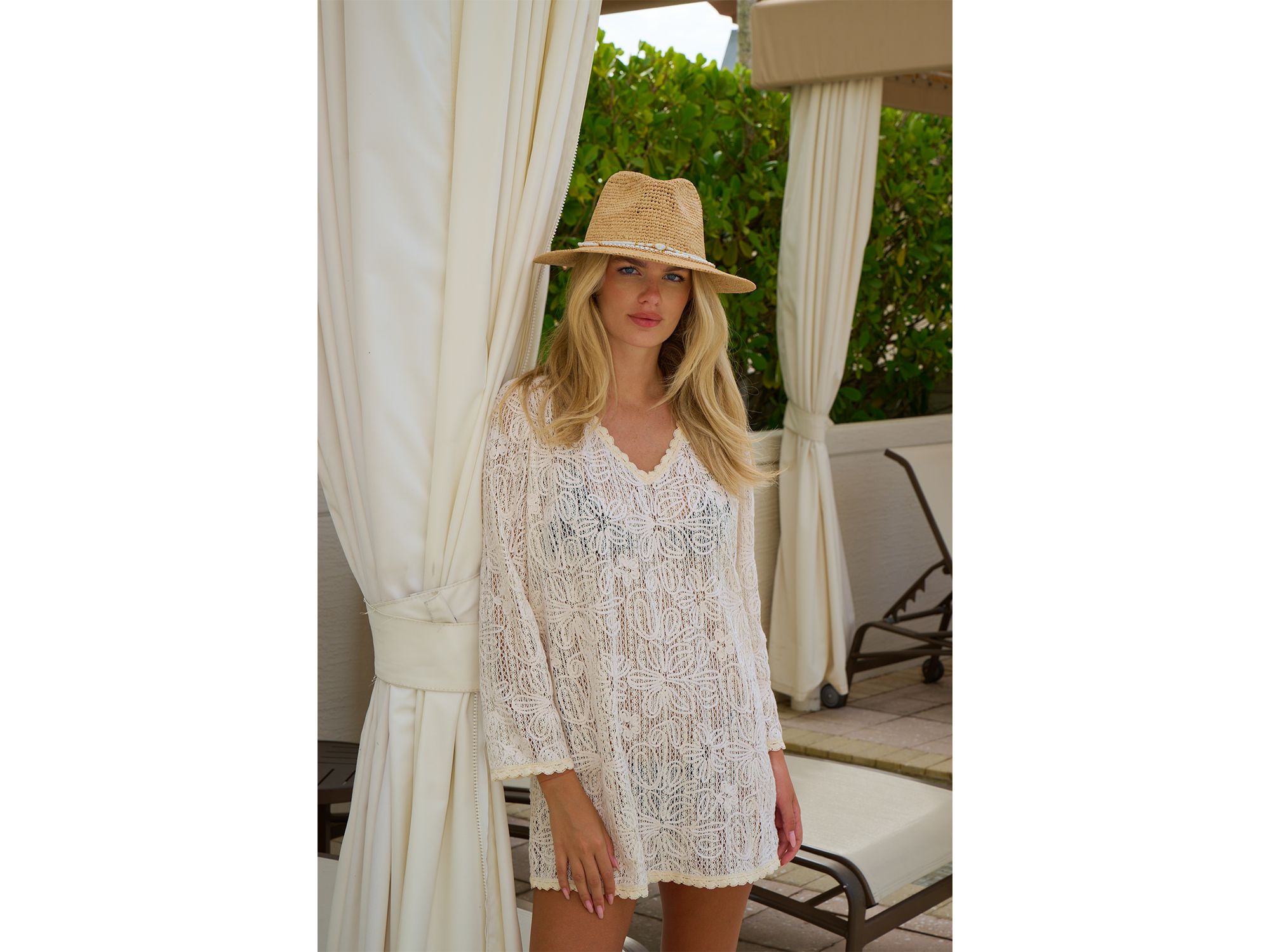 Arielle Raffia Sun Hat — Image 5