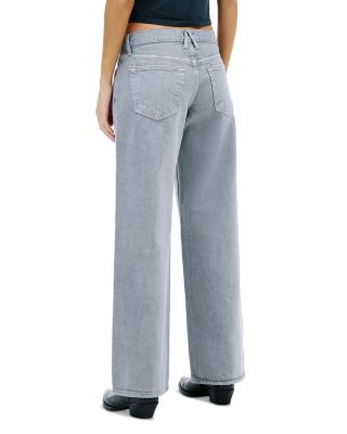 Lexi Low Rise Wide Leg Jeans in Shadow Grey