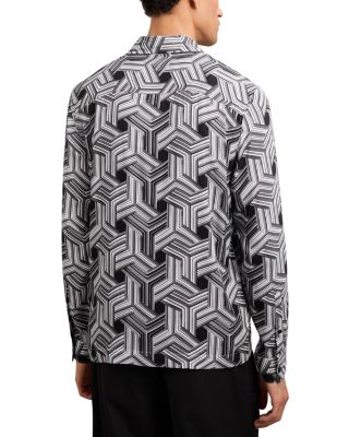 Conduit Long Sleeve Abstract Stripe Printed Shirt