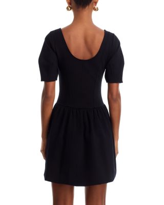 Ponte Scoop Neck Mini Dress - Exclusive