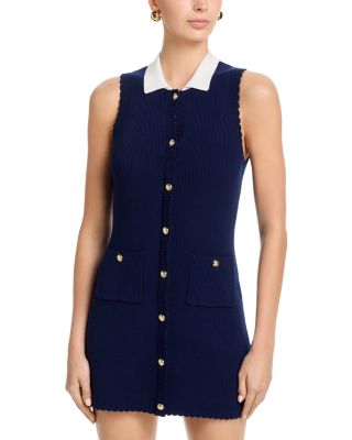 Bennet Rib Knit Contrast Dress