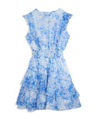 Girls' Sleeveless Ruffled Mini Dress, Little Kid, Big Kid - Exclusive