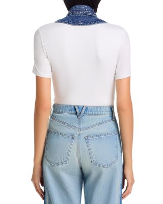 Slate Denim Rhinestone Dickey